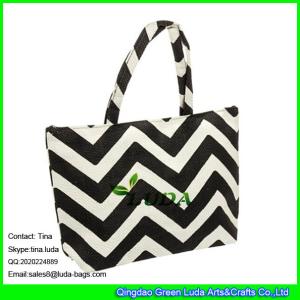 Quality LUDA 2015 summer french market printed straw beach bag wholesale