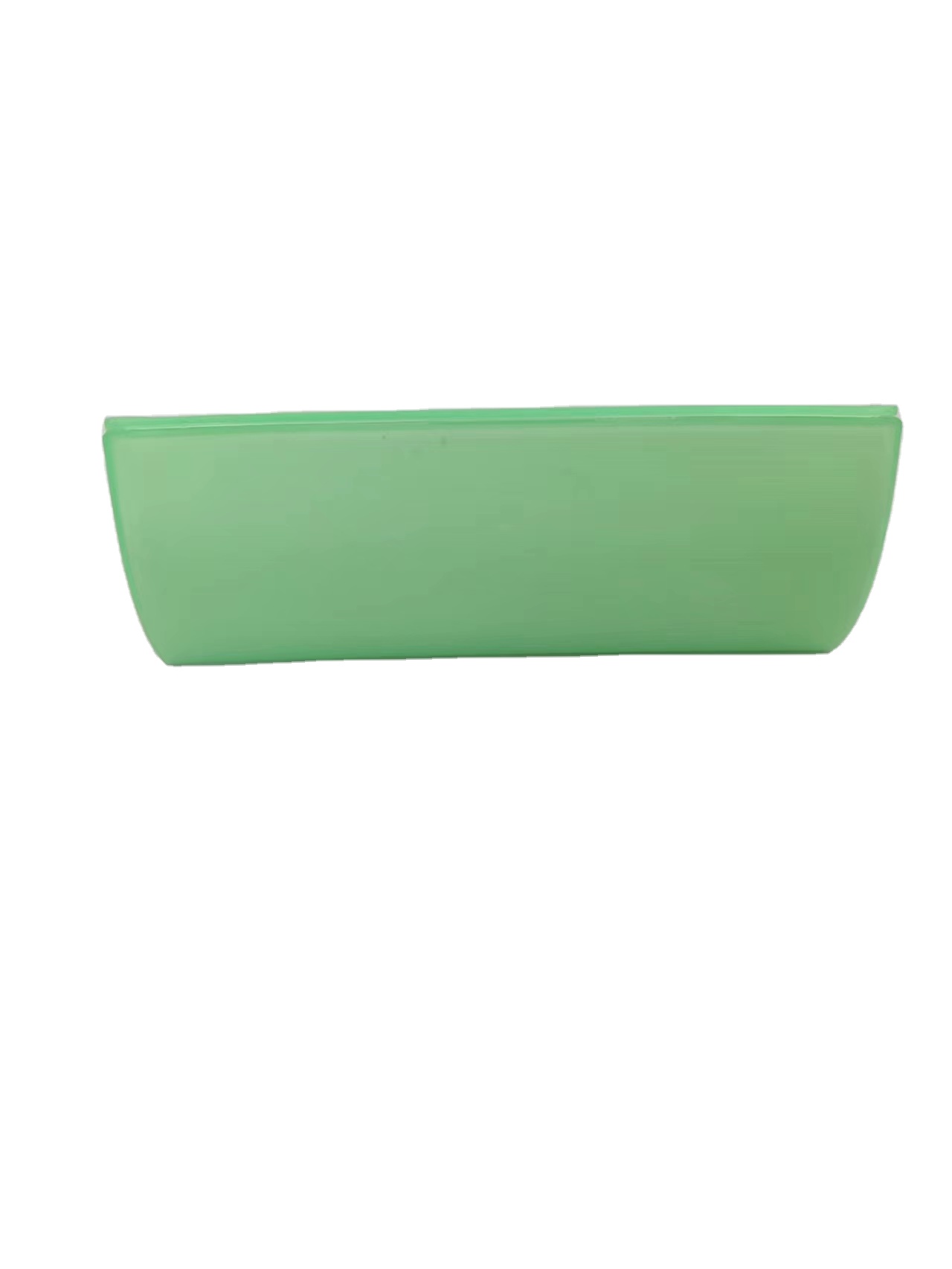 Customizable Green Plastic Eyeglass Case Scratch Resistant Irregular