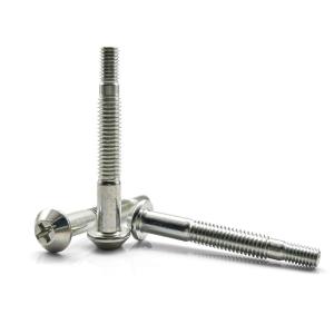 Quality Beveled Flat Pan Head Shoulder Screw Special Threaded Dacromet Finish wholesale
