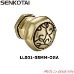 Euro Style Antique Brass Kitchen Cabinet Knobs Pull - Vintage Drawer and Dresser