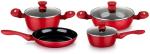 Aluminum forged induction color ceramic coating nonstick cookware set