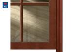 Kitchen Sliding 90min Fireproof Solid Wood Glass Doors