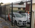 Customized Black Zinc Steel Metal Garrison Fence Panels Maintenance Free
