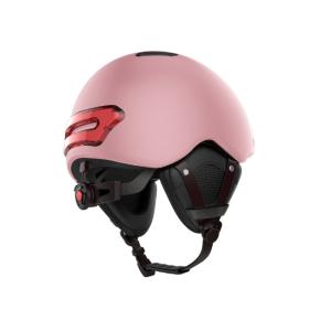 Quality Pink BT 5.0 Motorcycle Brake Light Helmet Smart Mountain Bicycle Helmets wholesale