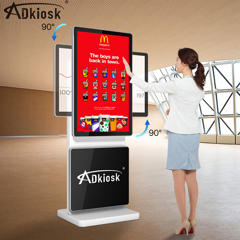 HD 21.5Inch Portable Digital Display Kiosk Foldable 4000:1 Contrast 4GB RAM
