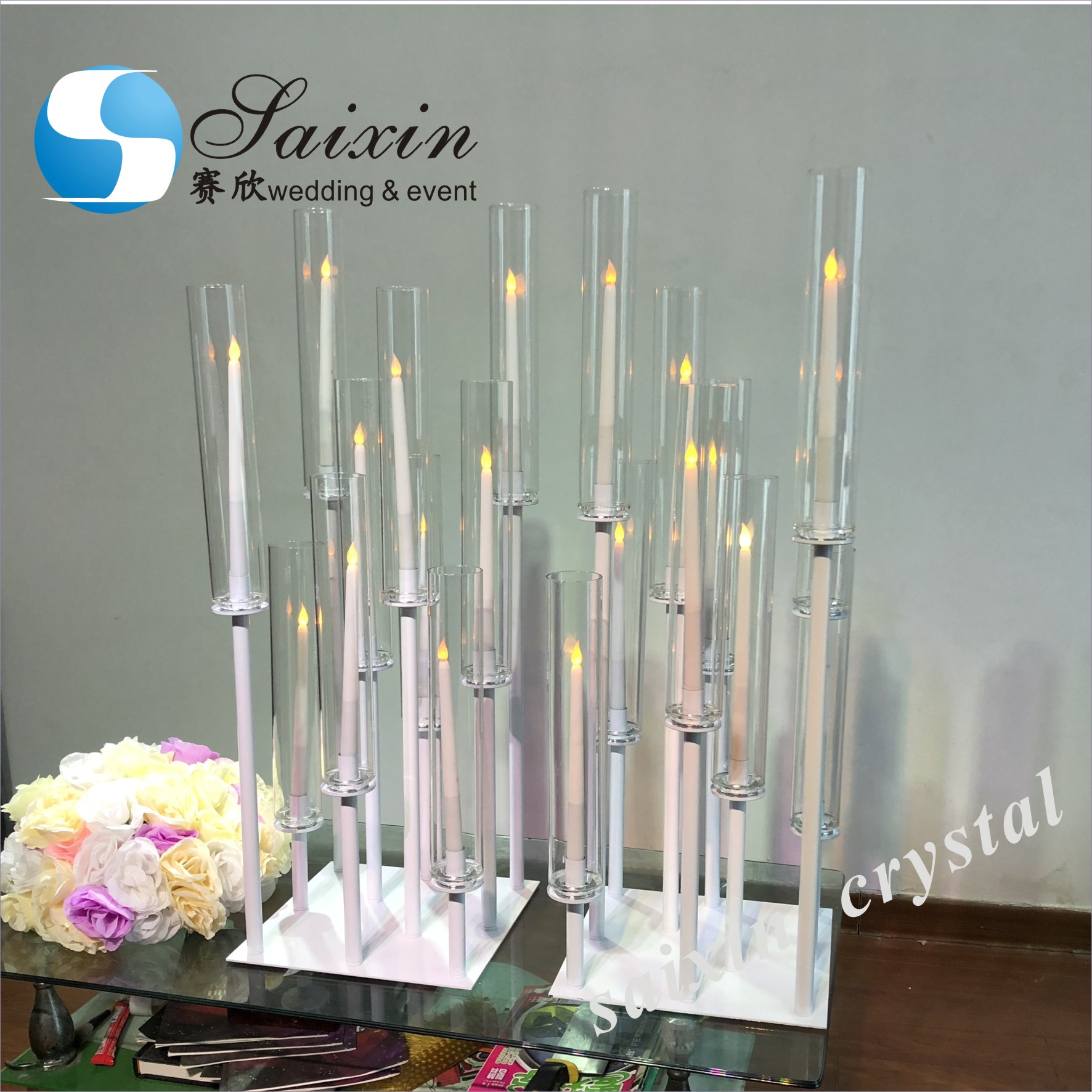 Gold Silver Decorative Metal Vase Set Flower Vase Wedding Decoration Centerpiece