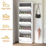 Wooden shoe cabinet with five door