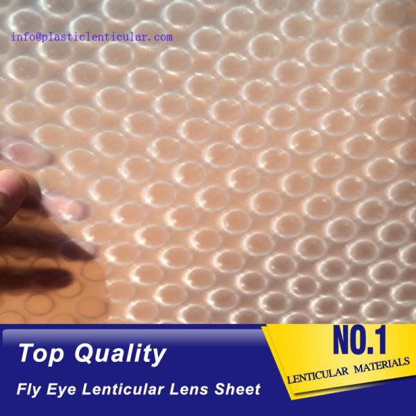 PLASTIC LENTICULAR hot sales dot lens film 0.5mm fly-eyes sheet lenticular 3d