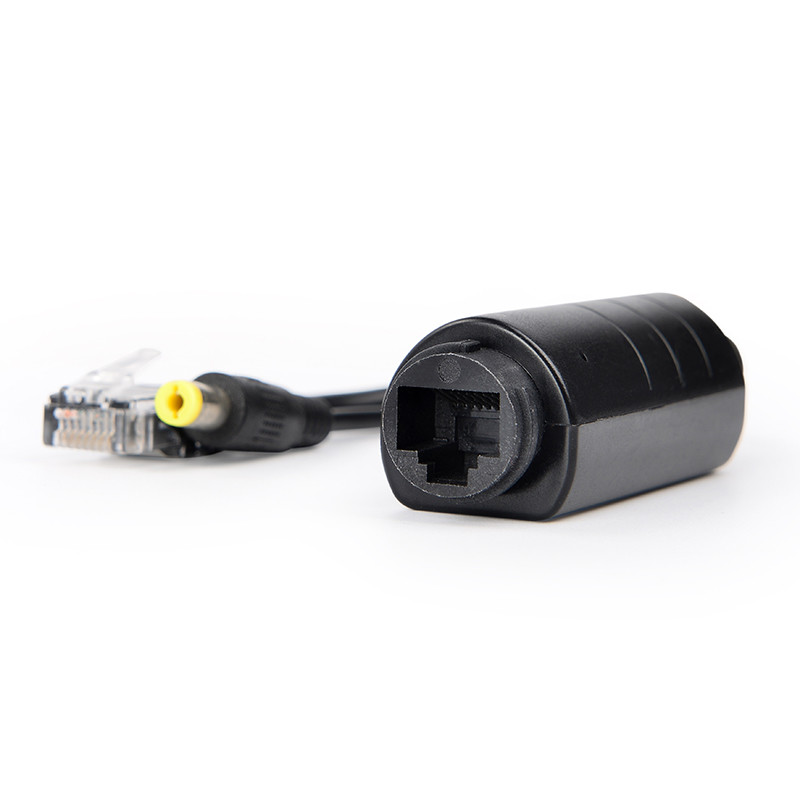 DC12V 1A standard IEEE802.3af 100Mbit POE Splitter PD support 37V-57V voltage transmission