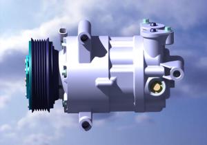 Quality SANDEN 12v Electric AC Compressor R134a Refrigerant wholesale