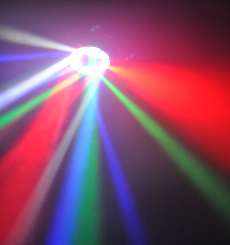 8pcs*3W RGBW LED GOBO/ Beam Effect Light