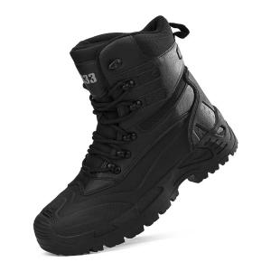 Quality Waterproof Tactical Safety Shoes Grey Slip Resistant Combat Boots For Hiking Rescue wholesale