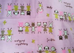 Quality 100 Grade Cotton Flannel Print Fabric For Kids Garment , Soft Cotton Flannel wholesale