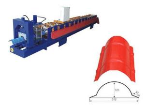 Quality Steel Ridge Cap Roll Forming Machine , Sheet Metal Forming Equipment wholesale