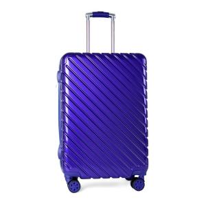 Quality Navy Blue Aluminum Trolley 0.8mm Business Carry On Luggage wholesale
