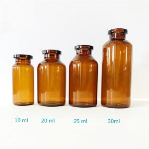 Quality Screen Printing Medical Injection Glass Vial 30ml Amber Tubular Glass Vial wholesale