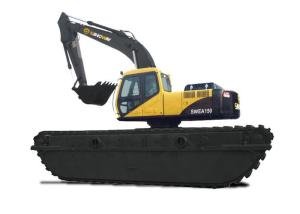 Quality 20 Ton Swamp Excavator Cummmins Engine For Deepening Of Waterways And River Deltas wholesale
