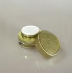 100ml Gold Luxury Cosmetics Packaging PMMA Bottle Sets Empty For Skincare