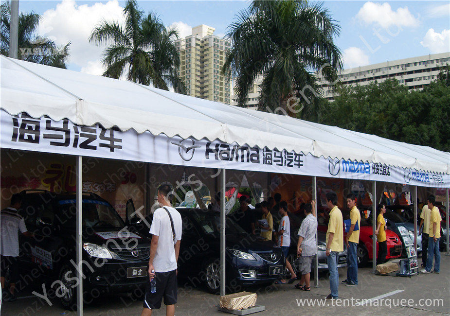 6x42M Outdoor UV Resistant Hard Pressed Extruded Aluminum Car Exhibition Tent