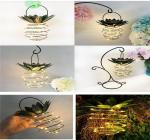 Garden Waterproof Solar Powered Pineapple Lights 12000lm FCC Certification