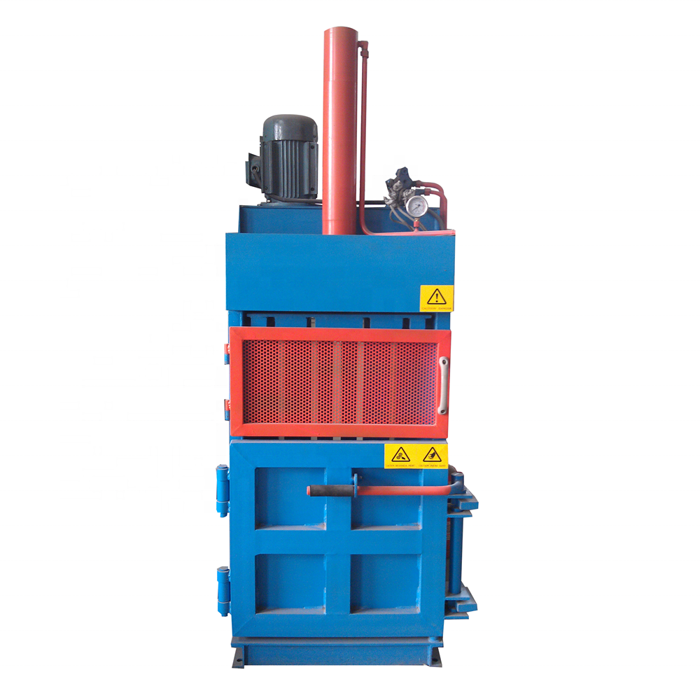 Plastic Waste Flakes Hydraulic Compress Compactor Baler