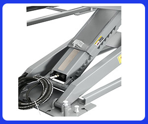 T400D Large Vehicles Adjustable Scissor Lift with Extended Platform