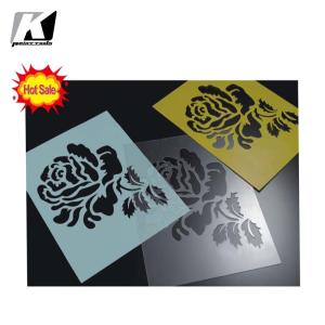 Quality OBM PET Material Wall Texture Stencil Multipurpose Transparent wholesale