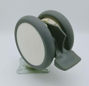Quality thermoplastic rubber twin wheel for hospital bed wholesale