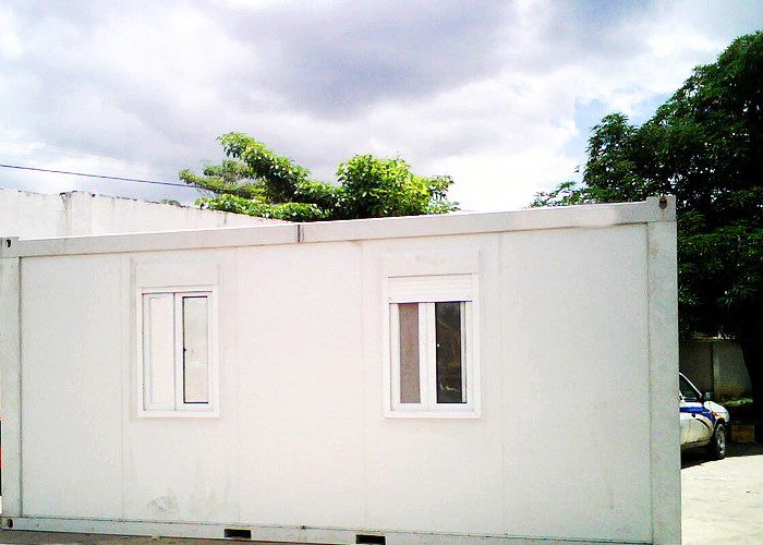 Yellow Colour Portable Container House Glass Wool With Single Side Aluminum Foil