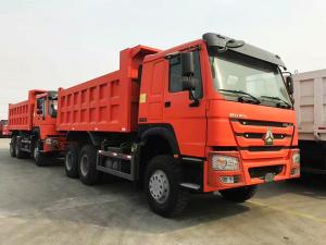 Quality 336HP SINOTRUK HOWO 6X4 dump truck tipper with red color wholesale