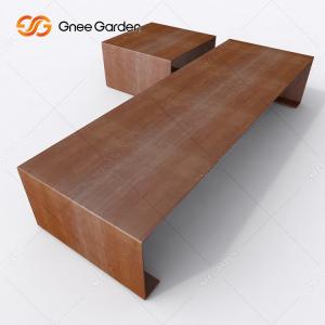 Quality 1.5mm Thickness Outdoor Metal Furniture Outdoor Steel Bench Corten Steel wholesale