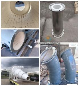 Quality 92% 95% Alumina Ceramic Lined Project Pipe With Impact Resistance wholesale