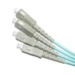 FC Fiber Optic Patch Cord OM3 Outer Diameter 2.0-3.0mm For Surveillance Camera