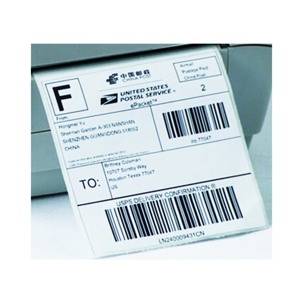 85x11mm Highly Adhesive Barcode printing Custom Shipping Labels