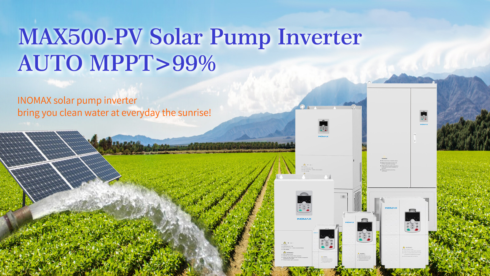 Water Pump 2.2 Kw Solar Inverter Soft start with over current Protection