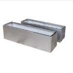 Outdoor garden metal square flower pot in big size