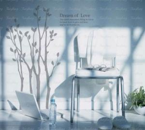 Quality Large Custom Wall Flower Stickers G210 / Design Wall Sticker wholesale