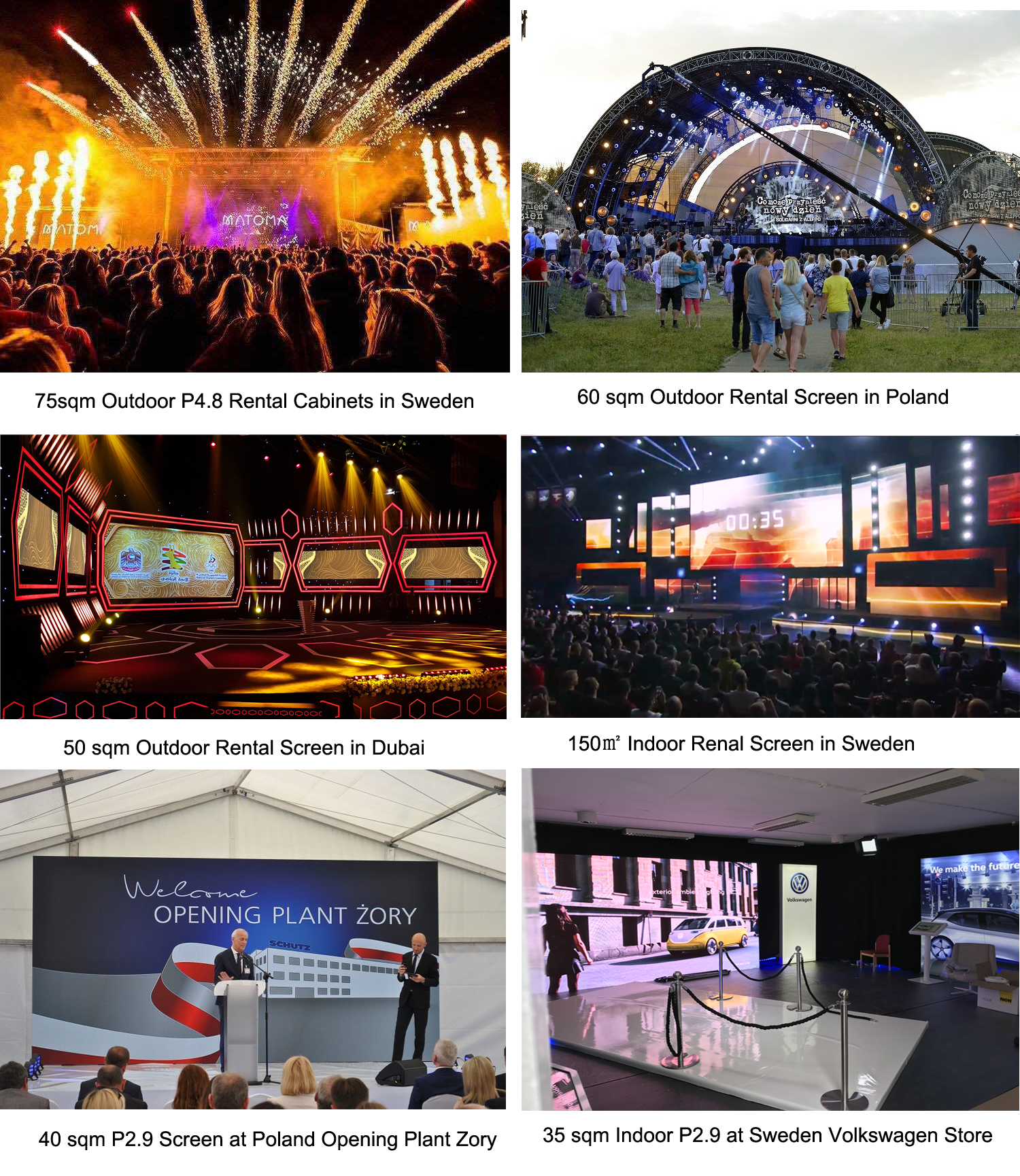 Small Pitch Large Outdoor LED Display Board With Seamless Splicing 976mm Size Panel