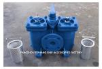 Duplex Oil Filter & Double Oil Strainers Model AS16050 CB/T425 Cast Iron Body
