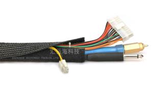 Quality Expandable Velcro Cable Sleeve Fray Resistant Clean Cut Halogen Free wholesale