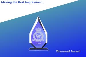 Quality sliver rocket crystal awards/blank crystal awards/crystal 3d laser trophy/3d crystal award wholesale