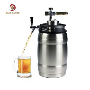 Quality 5l Co2 Pressurized Growler Tap System Stainless Steel Kegerator Kit For Craft Beer Draft wholesale
