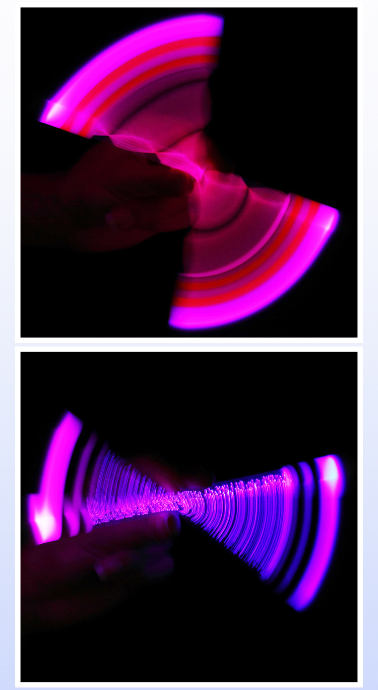 Plastic Luminous Hand Spinner Pen for Stress Relief and Creative Writing Length of 0M