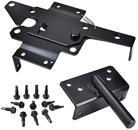 Gate Spring Bolt Cover Stainless Steel Door Latch with Single-side Bracket Structure