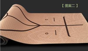 Quality New premium Eco friendly lase carve printing fitness mat custom printed anti slip natural cork rubber yoga mat wholesale