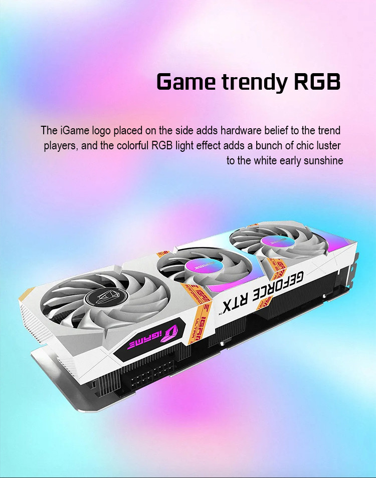 Three Fan Miner Graphics Card IGame GeForce RTX 3050 Ultra W OC 8G