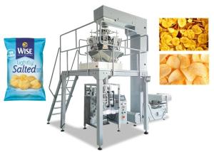 Quality Potato Chips Multihead Weigher Packing Machine 80 - 200MM Bag Width wholesale