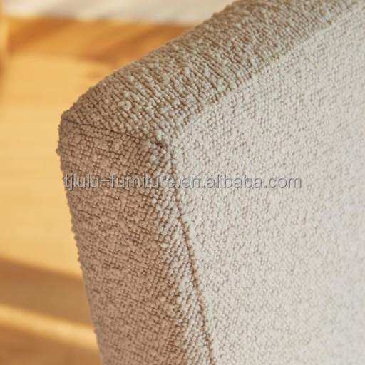 Removable Cover Livingroom Chair Fabric Coffee Shop Upholstered Armchair Wooden Frame Dining Chair Cafe Chair Sofa Chair