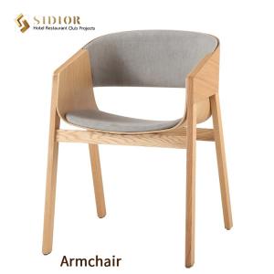 Quality Restaurant Simple Modern Dining Chairs Solid Wood 52cm Length wholesale