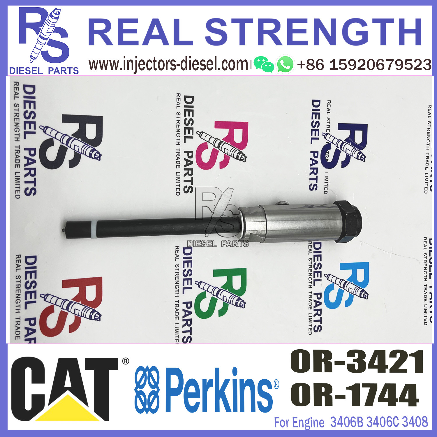 4W7017 Diesel Injector Nozzle 0R-1744 0R-3421 For Caterpillar 3406B 3406C 3408C